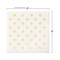 Durable White with Gold Dots Paper Beverage/Cocktail Napkins (600 Napkins)